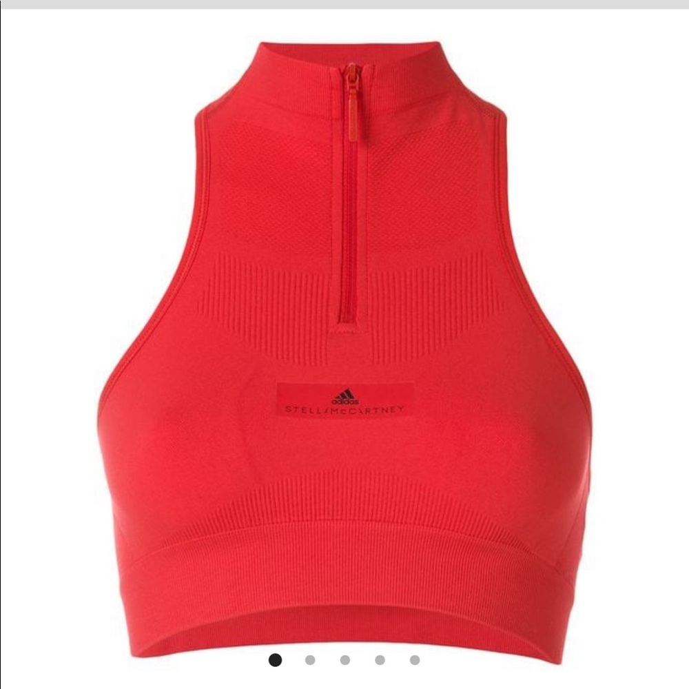 🥇Adidas by Stella Mccarthy Zip Front Crop Top 🥇 - Picture 3 of 5
